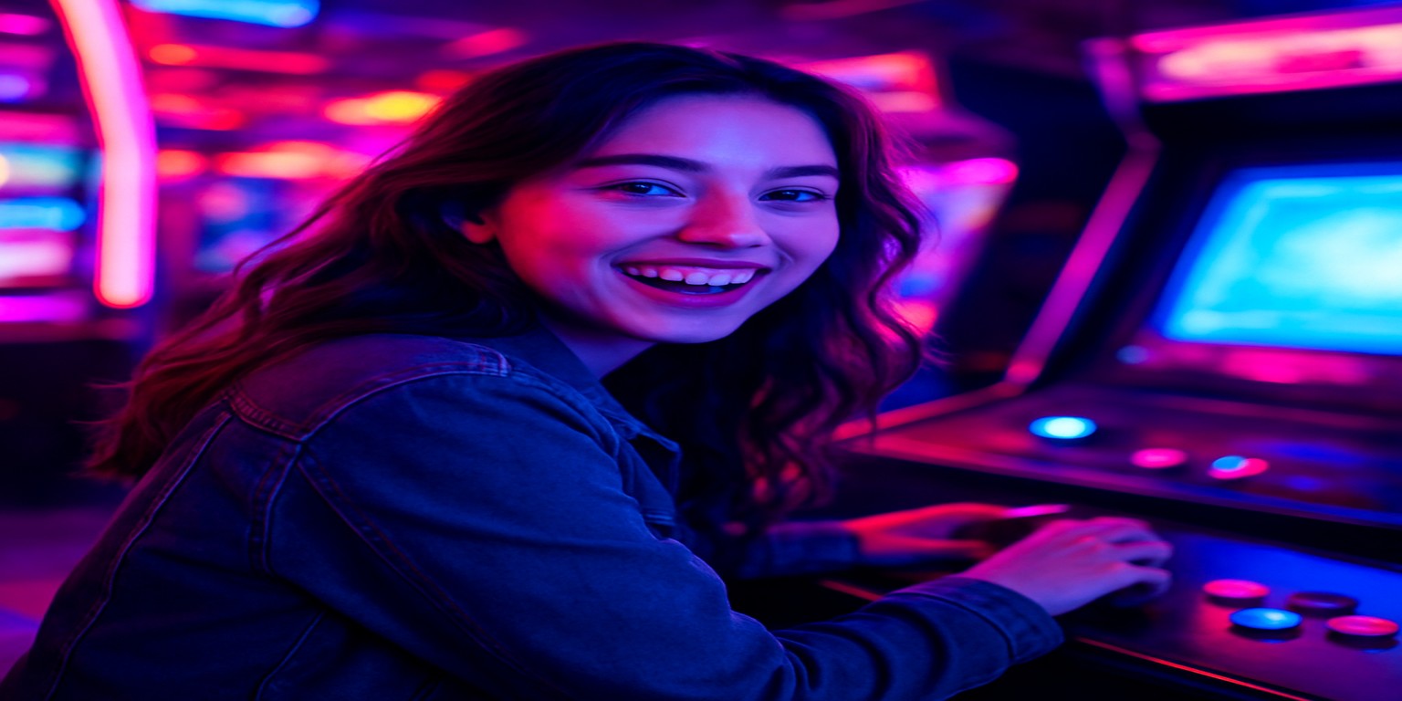 tk777-এ গেম উপভোগ করছেন একজন নারী